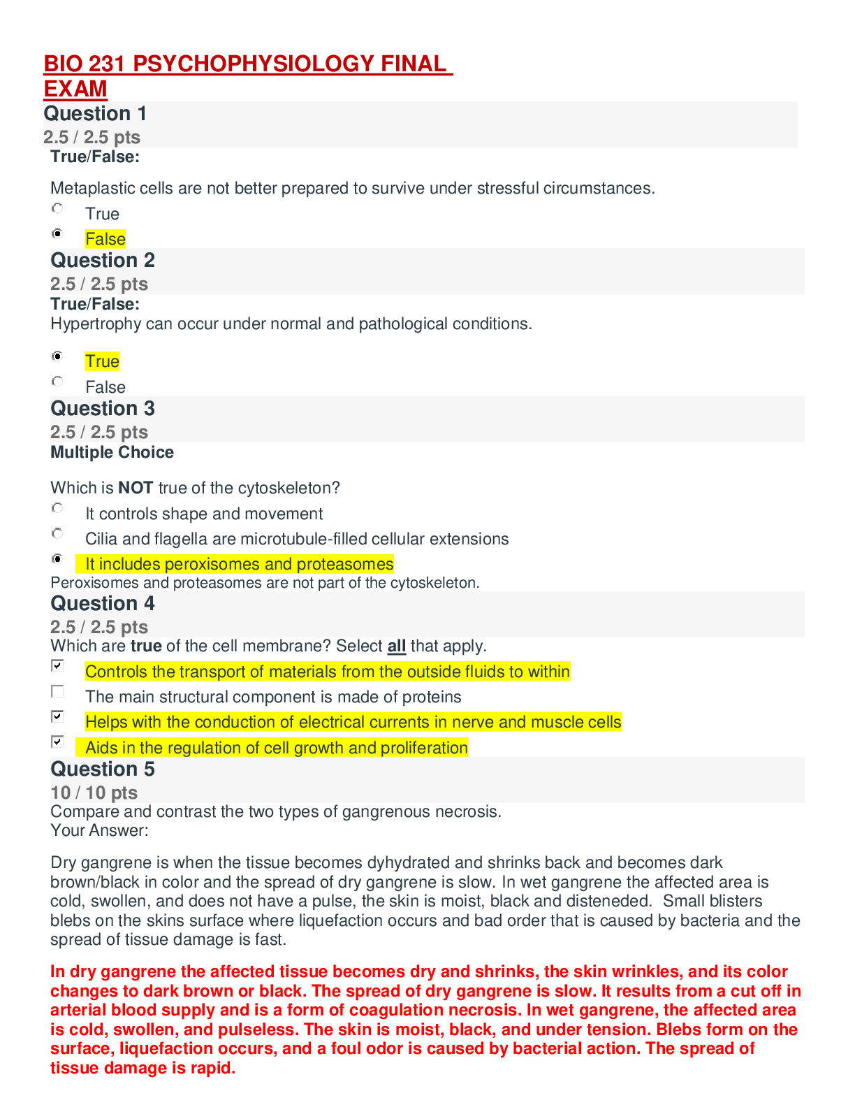 Preview image for BIO 231 PSYCHOPHYSIOLOGY FINAL EXAM